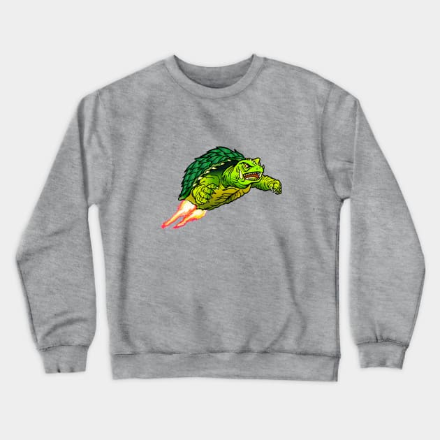 Gamera Crewneck Sweatshirt by BadGuyPopArt